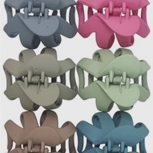 Wavy Maxi Matt, pastel tone plastic clip